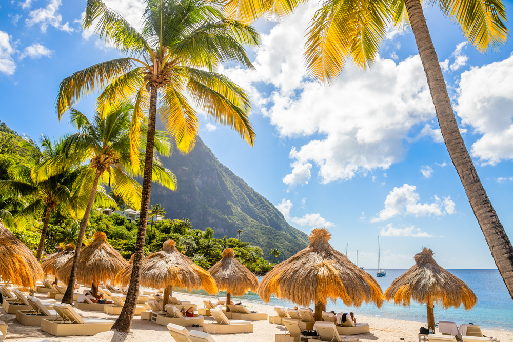 St Lucia - Must visit beach destinations for black travelers in california